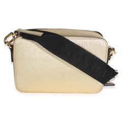 Prada Gold Saffiano Travel Small Brique Crossbody Bag