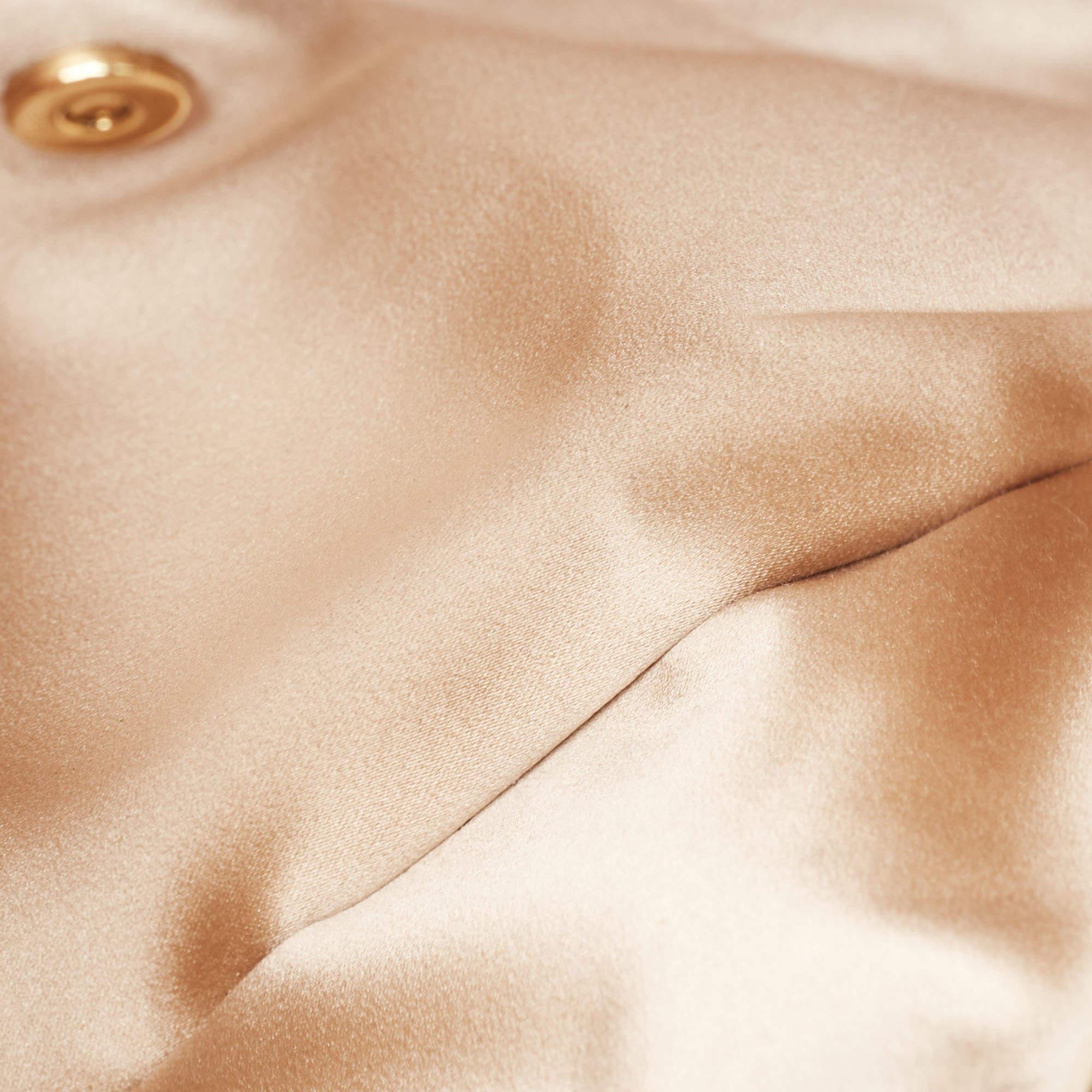 Prada Gold Satin Crystal Cleo Shoulder Bag 5