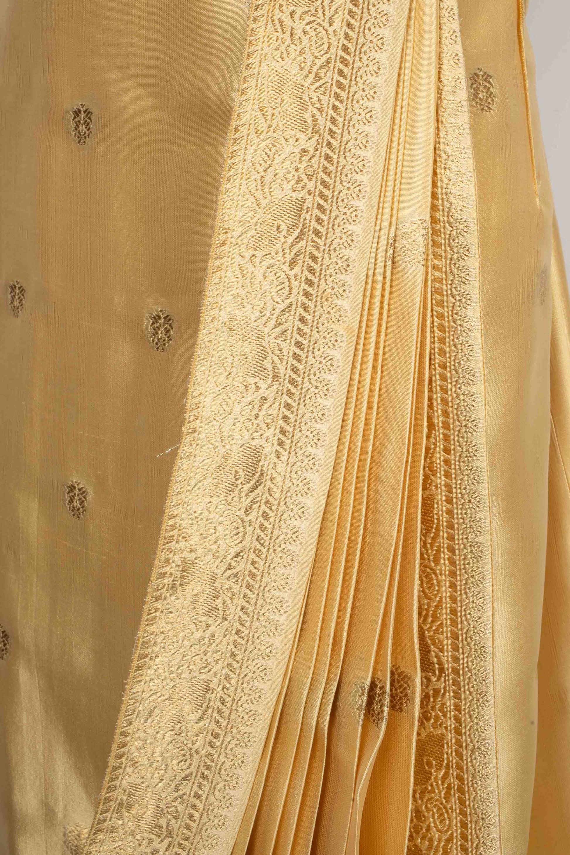 Prada Golden Lame and Silk Bustier Dress 3
