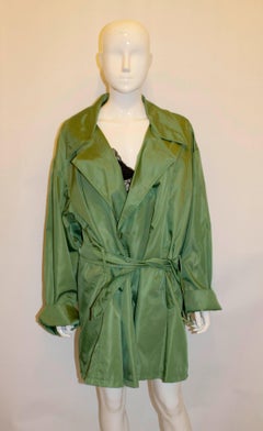 Prada Grass Green Evening Coat