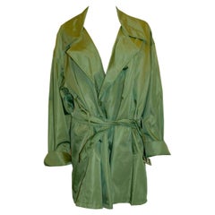 Prada Grass Green Evening Coat