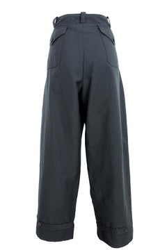Prada Gray Check Cargo Trousers 1990s