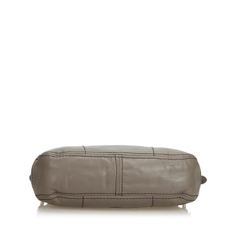 prada shoulder bag grey