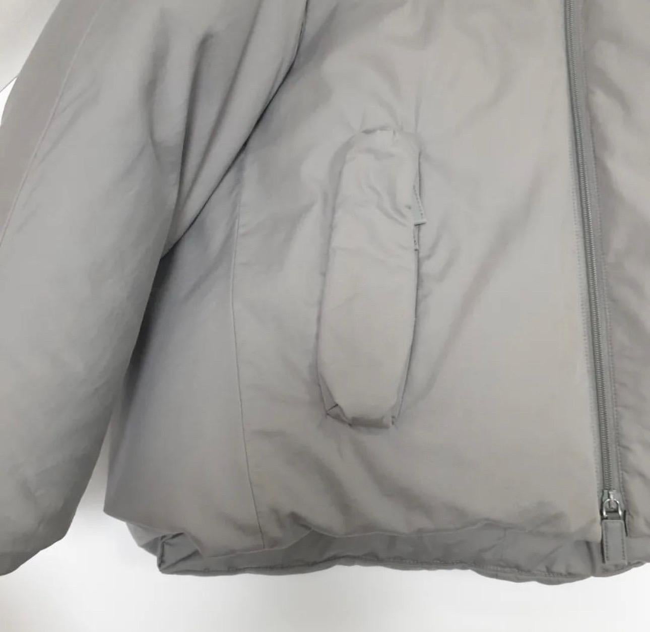 Women's Prada Gray Oversized Vest Puffer Jacket