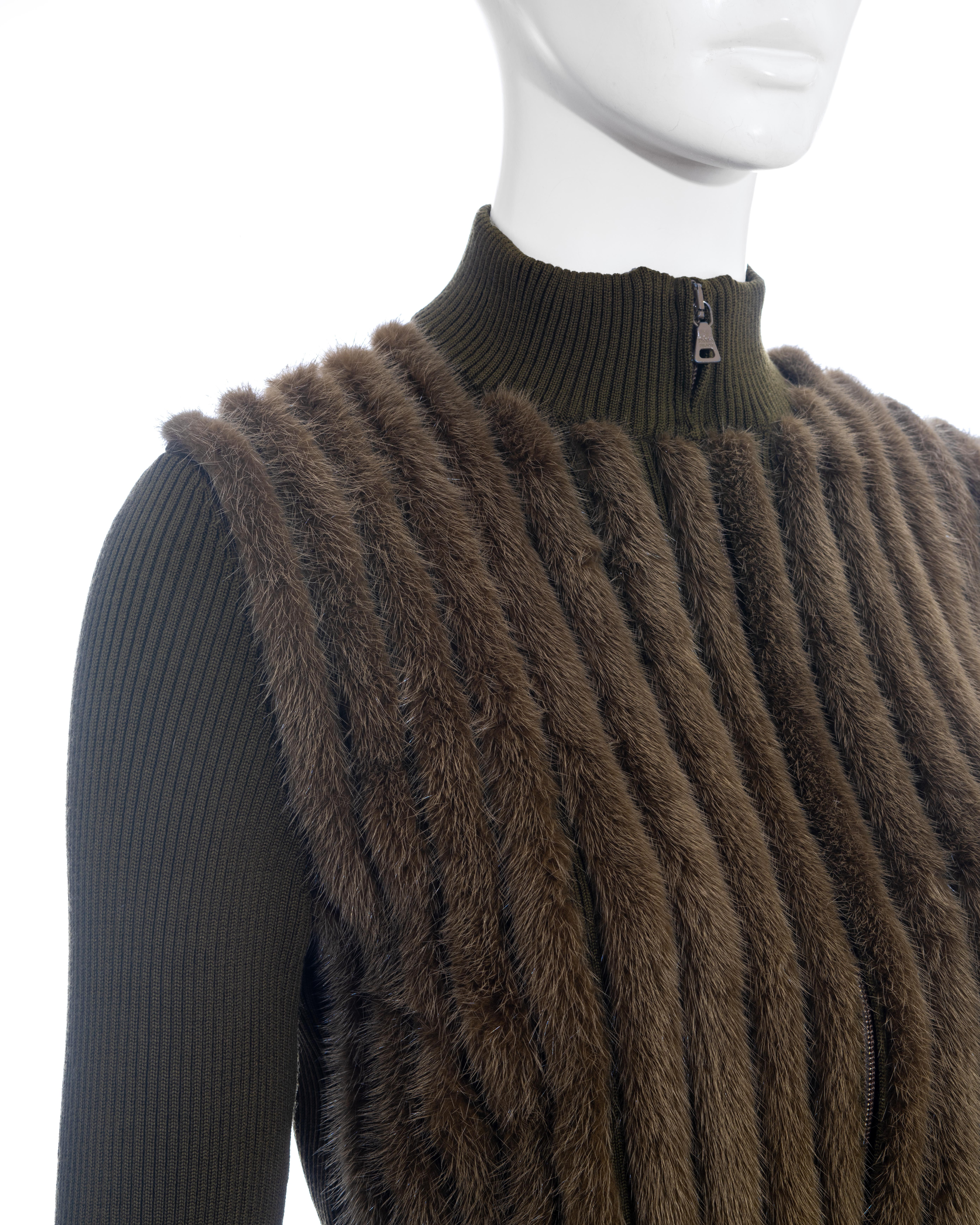 mink knitted vest