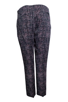 Prada, pantalone con stampa grafica verde e rosa