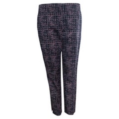 Prada, pantalone con stampa grafica verde e rosa