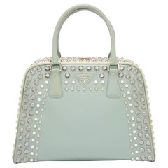 Prada White Saffiano Leather Mini Shoulder Bag at 1stDibs