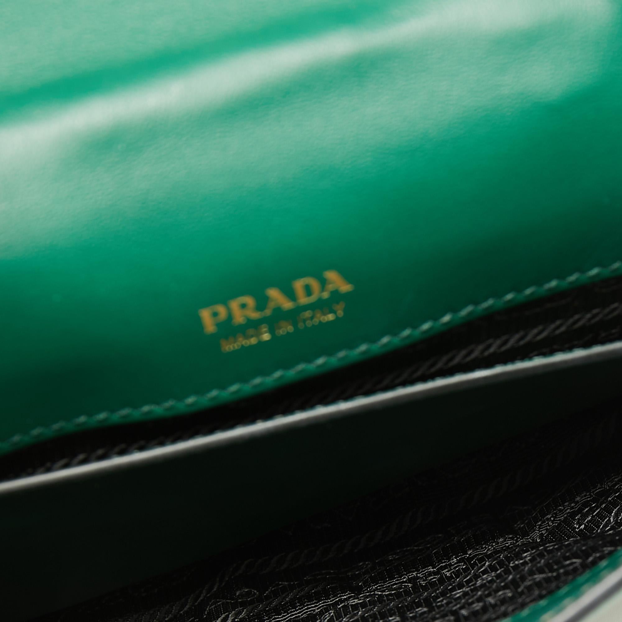 Prada Green/Black Leather Cahier Belt Bag 1