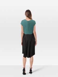 Prada Green & Black Short Sleeve Dress Size L