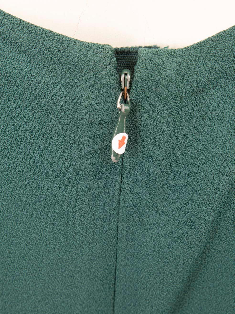 Women's Prada Green & Black Short Sleeve Dress Size L For Sale