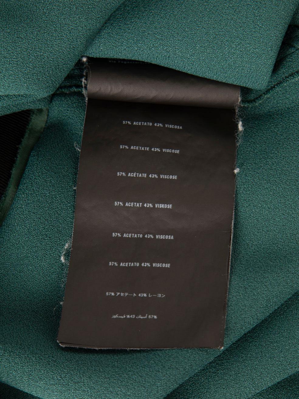 Prada Green & Black Short Sleeve Dress Size L For Sale 5