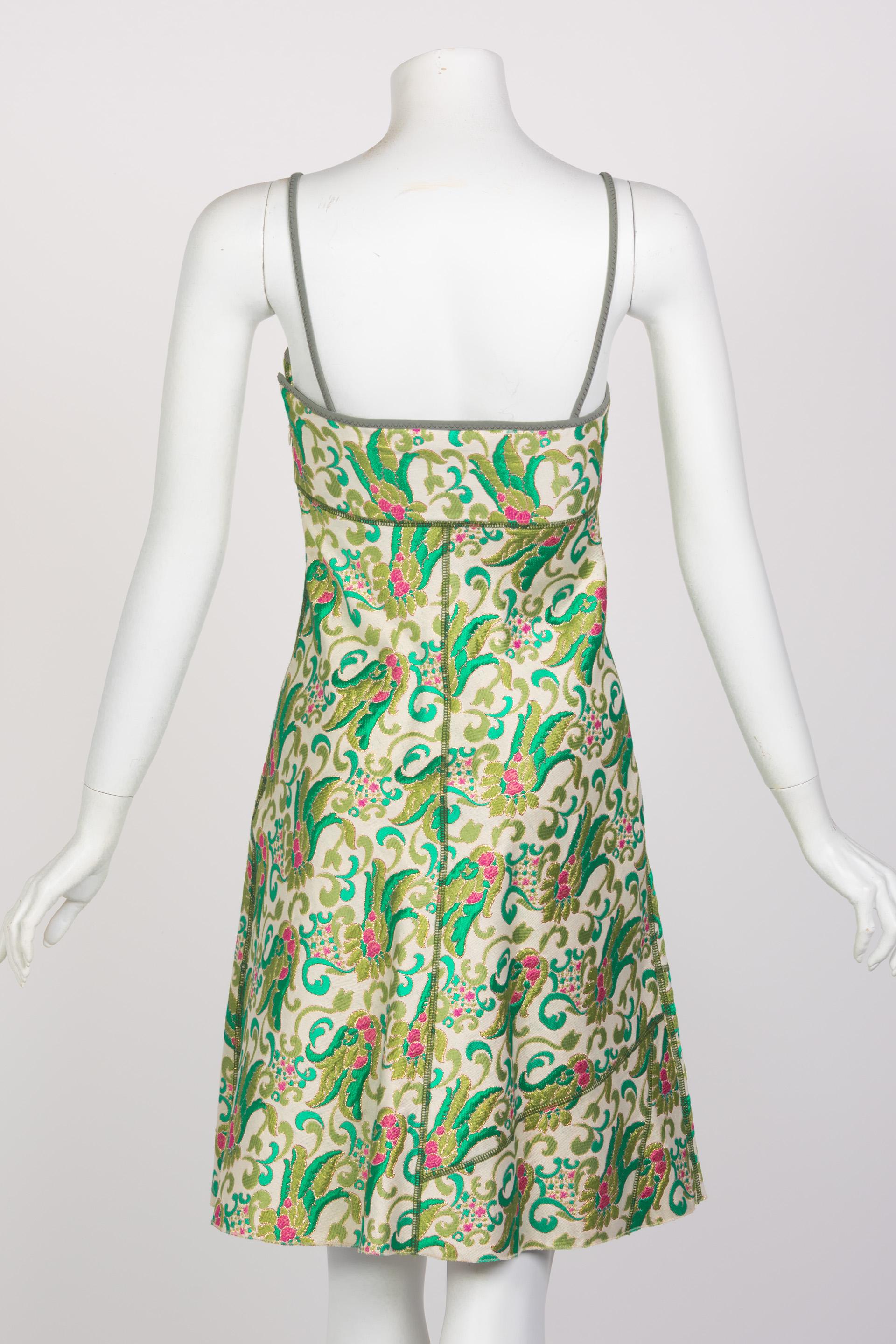 green prada dress
