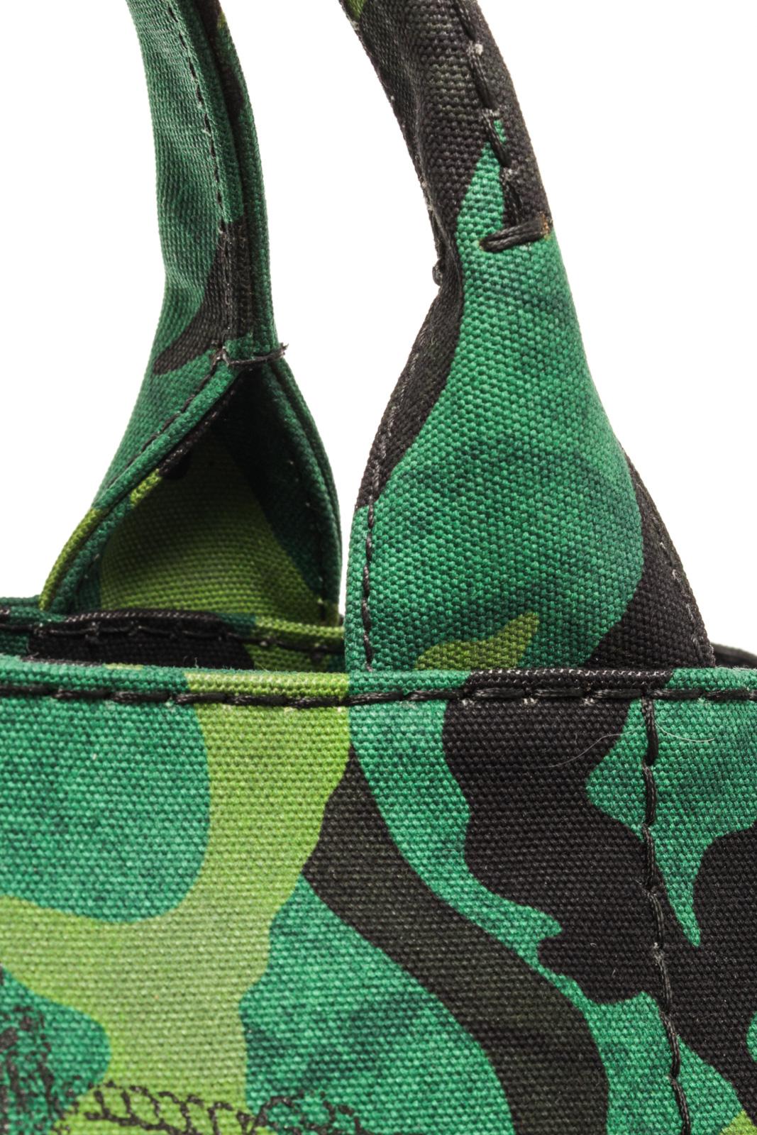 Prada Green Camo Canvas Canapa Tote Bag 3