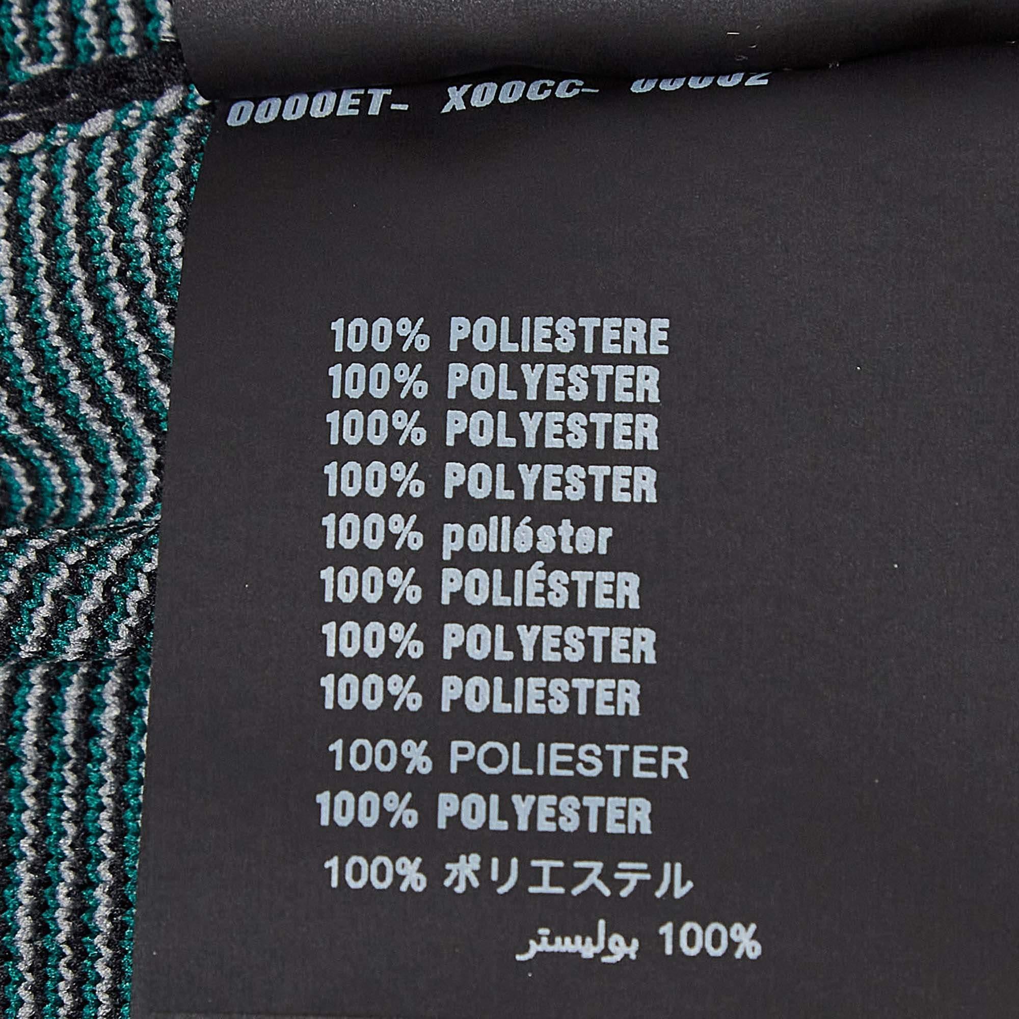 Prada - Jupe mi-longue en maille à motifs chevron - Greene & Greene M-One M en vente 1