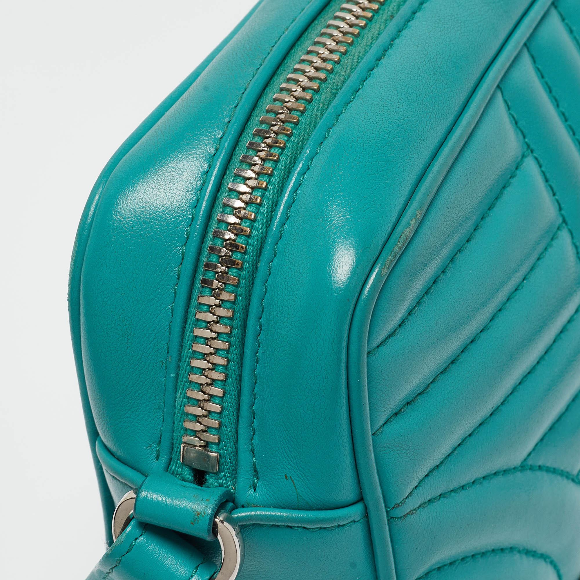 Prada Green Leather Diagramme Camera Shoulder Bag 6