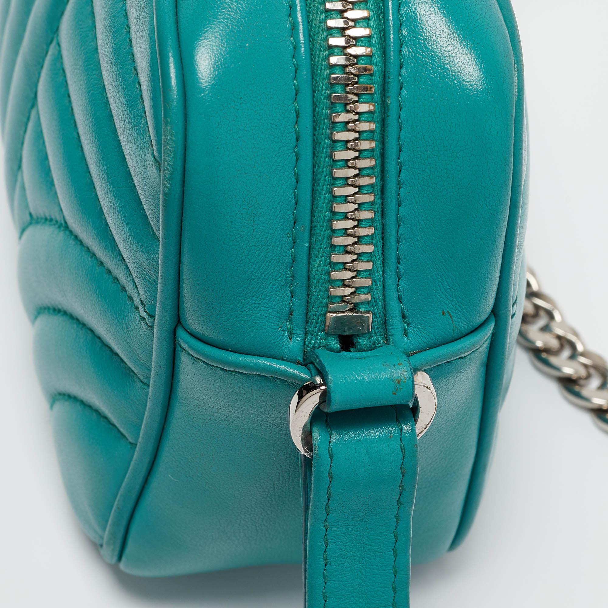 Prada Green Leather Diagramme Camera Shoulder Bag 4