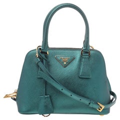 Prada Green Leather Promenade Crossbody Bag