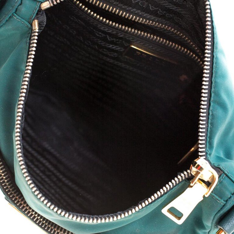 Prada Green Nylon Crossbody Bag For Sale at 1stDibs
