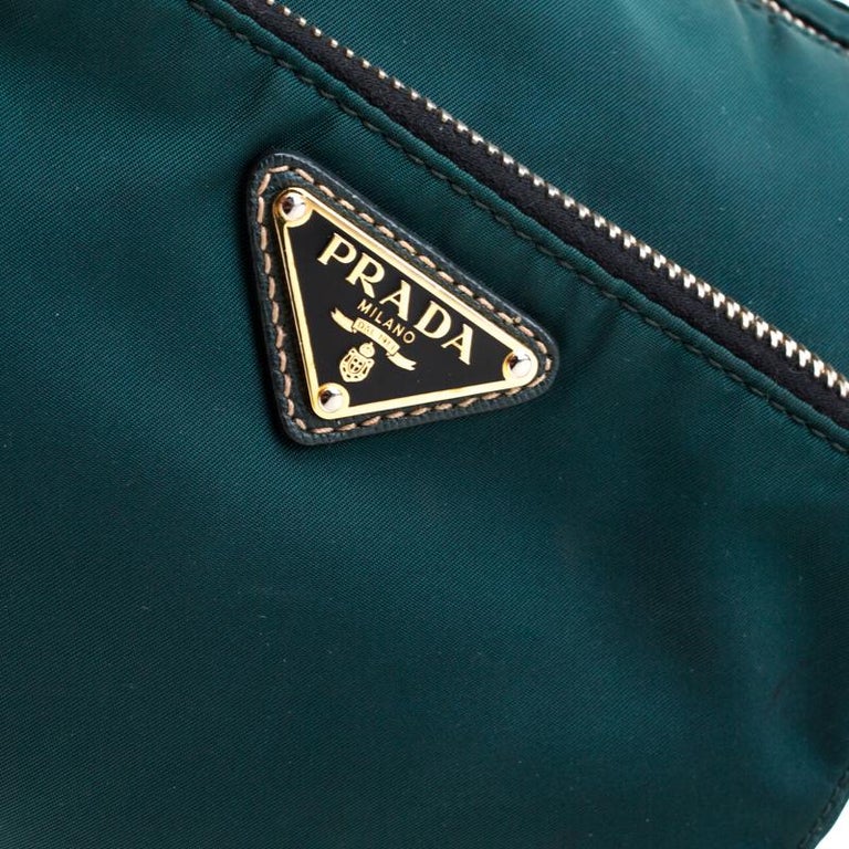 Prada Green Nylon Crossbody Bag For Sale at 1stdibs