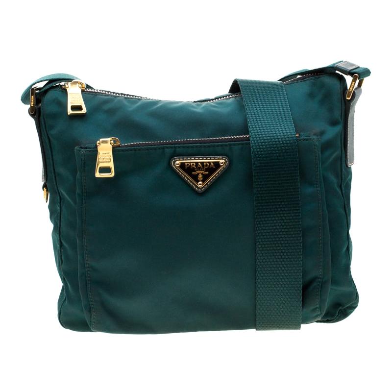 Prada green crossbody bag sales