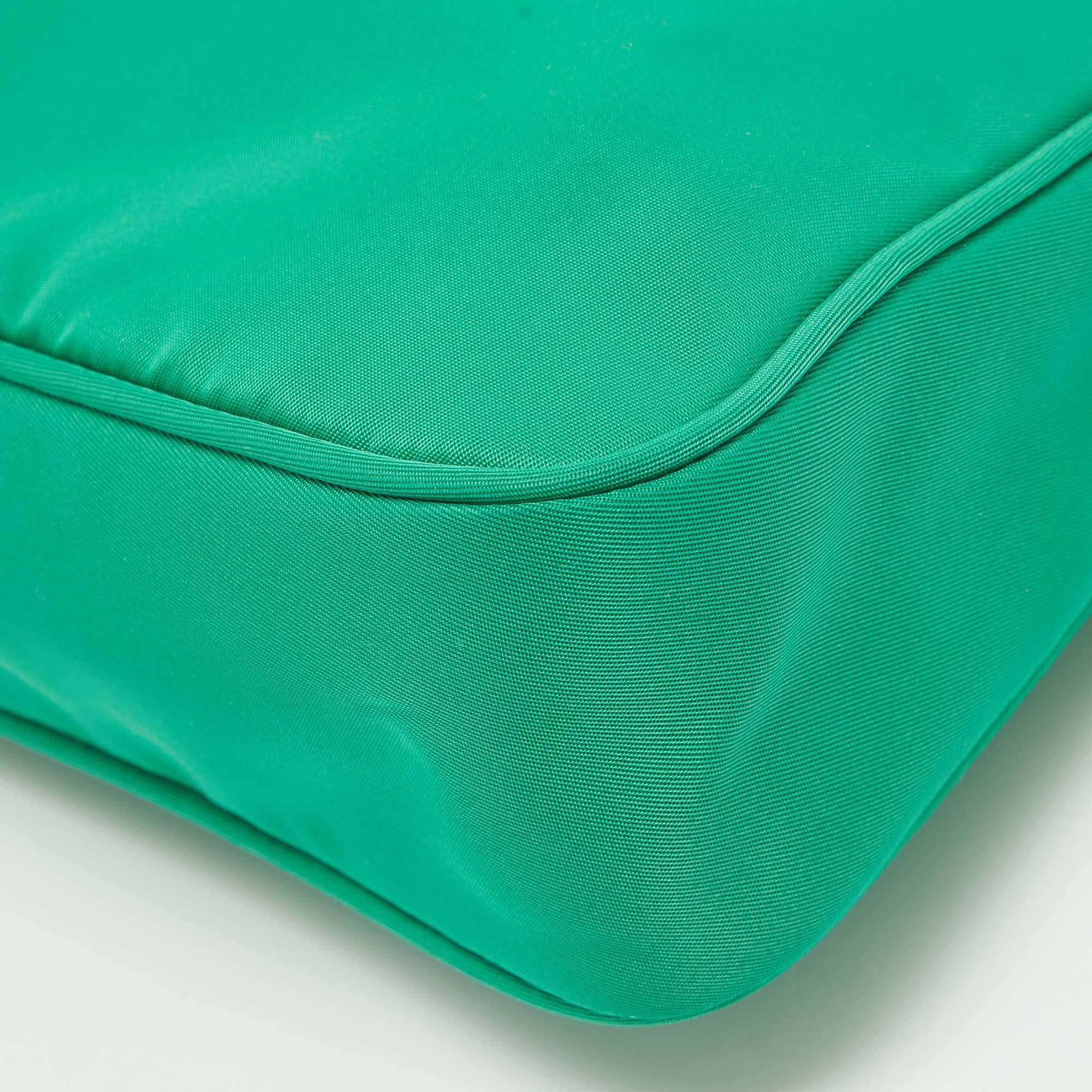 Prada Green Nylon Mini Re-Edition 2000 Shoulder Bag 6