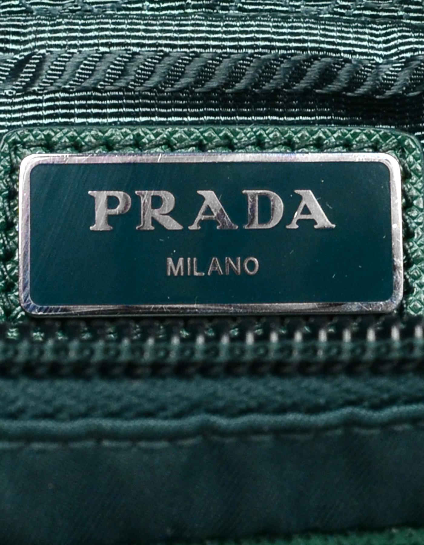 Women's Prada Green Nylon Small Fanny Pack/ Belt Bag 30