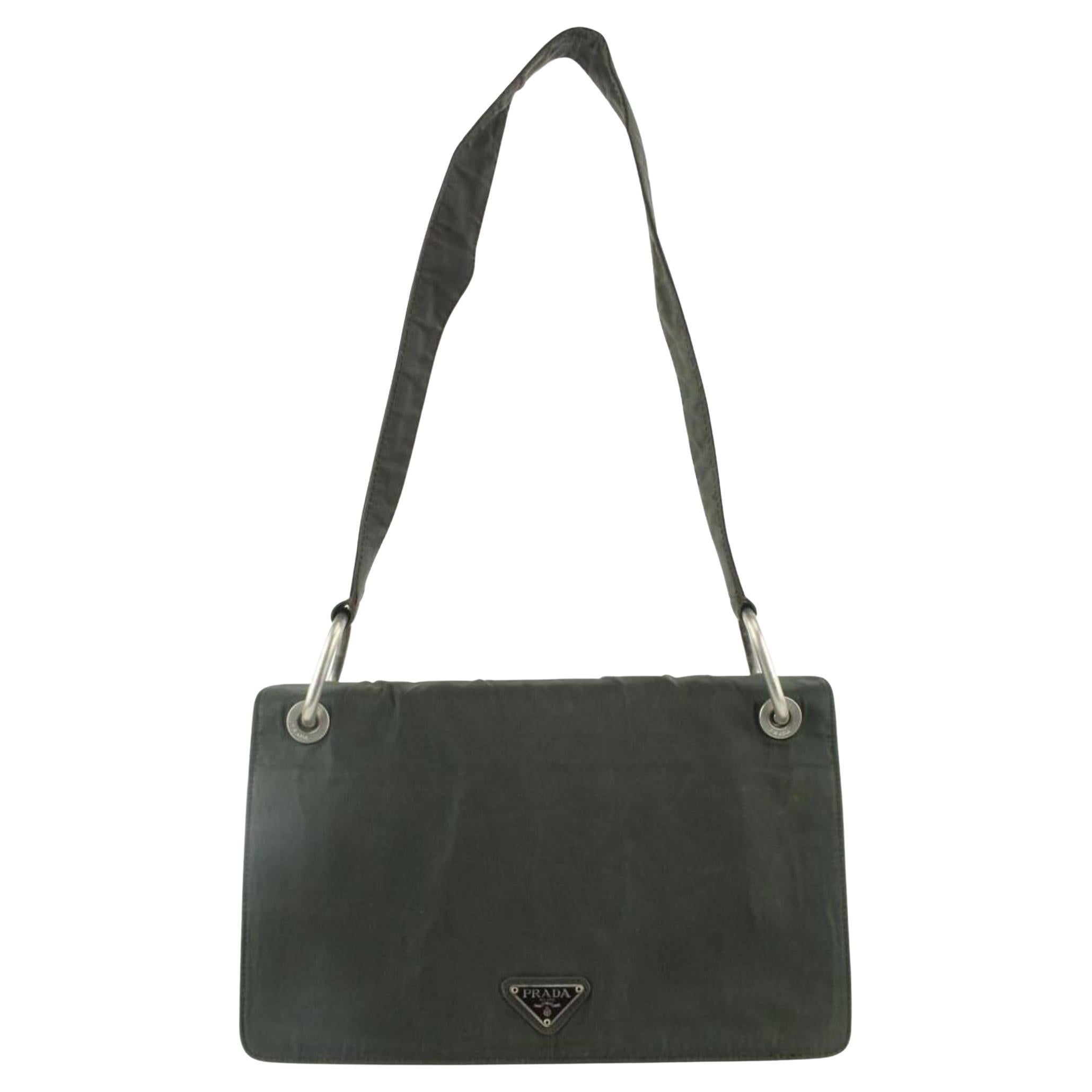 Prada Green Nylon Tessuto Shoulder bag 1210p42