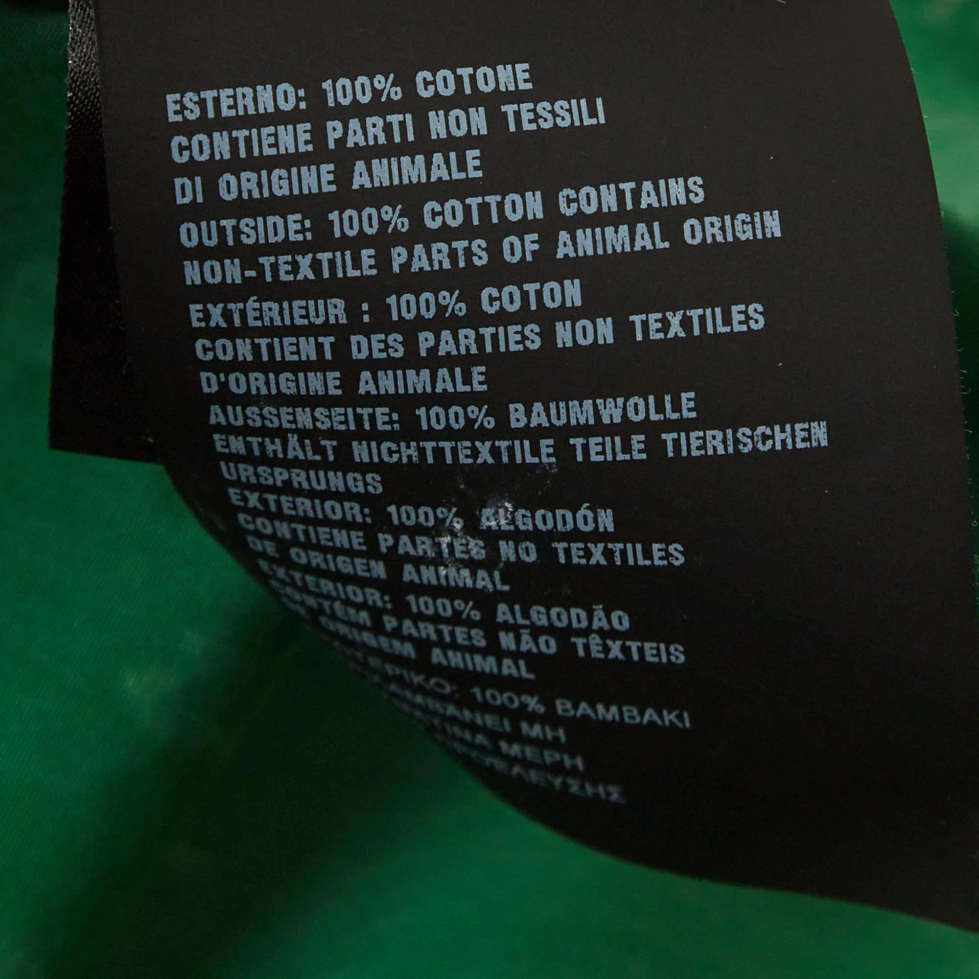 Prada Green Printed Cotton Bowling Shirt L In Excellent Condition For Sale In Dubai, Al Qouz 2