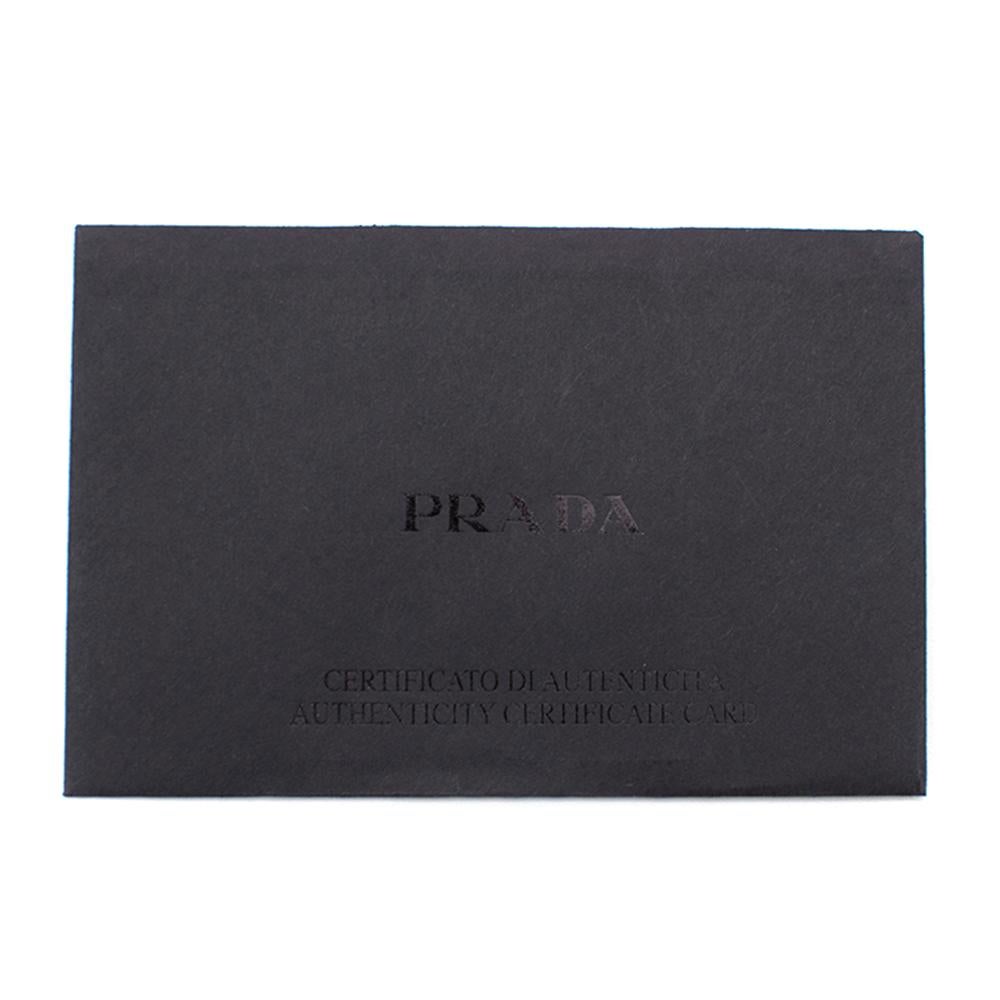 Prada Green Saffiano Leather Accordion Cardholder 1