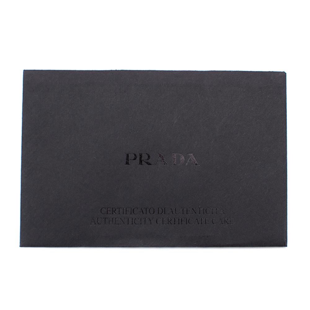 Prada Green Saffiano Leather Accordion Cardholder  1