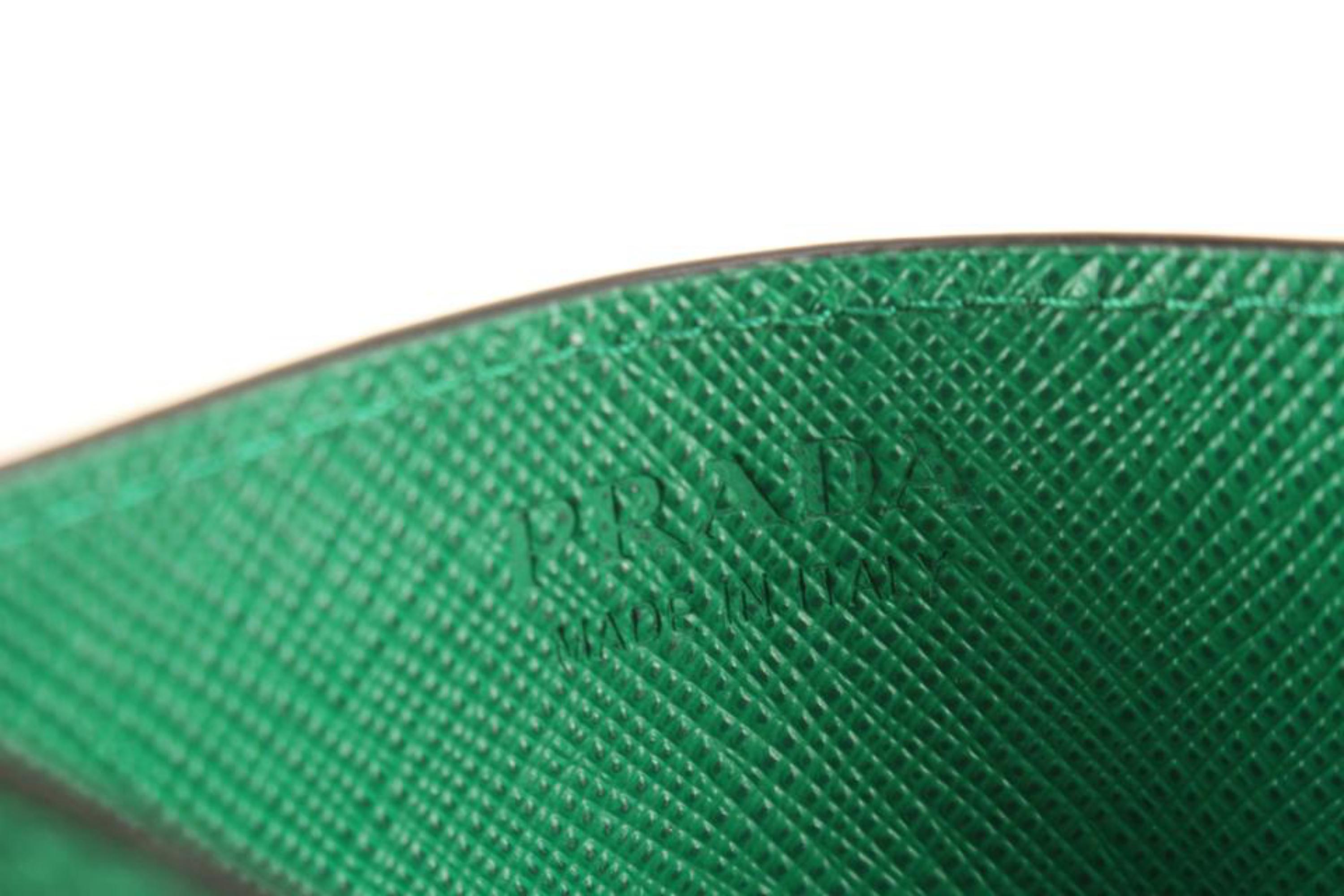 Prada Green Saffiano Leather Card Holder 57p825s 4