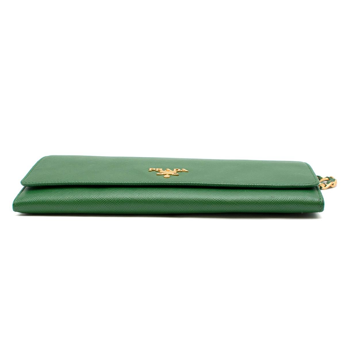 green prada wallet
