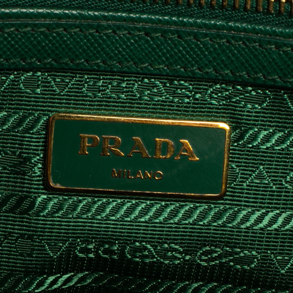 green prada bag