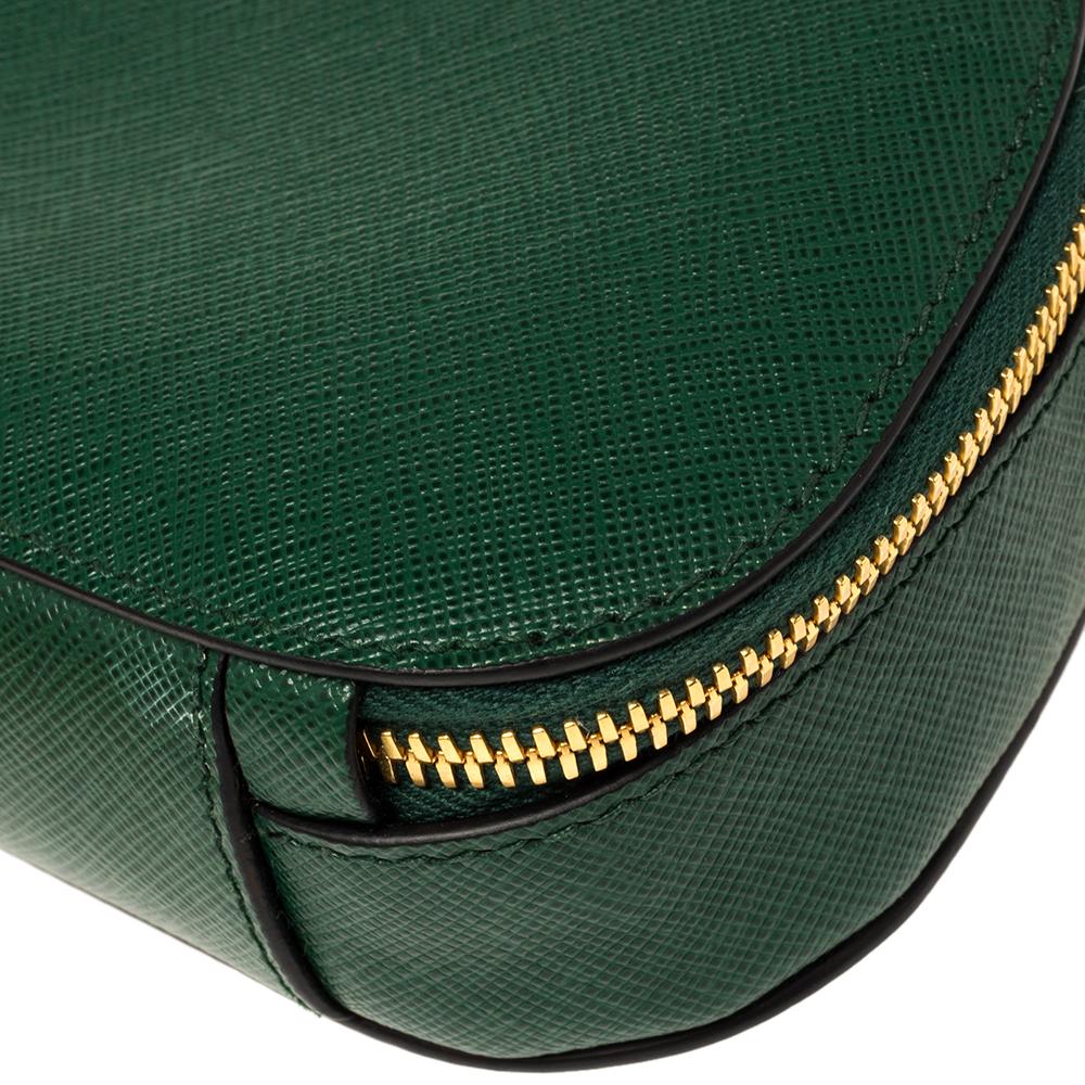 Prada Green Saffiano Lux Leather Odette Belt Bag 3