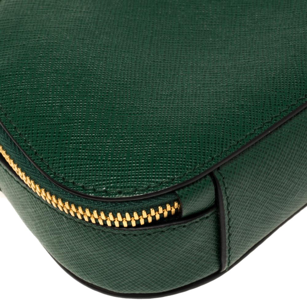 Prada Green Saffiano Lux Leather Odette Belt Bag 4