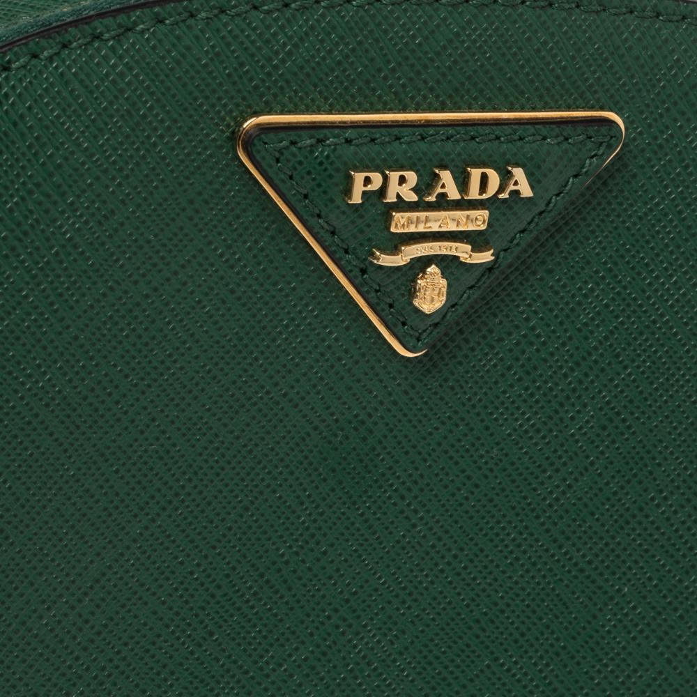Prada Green Saffiano Lux Leather Odette Belt Bag 2
