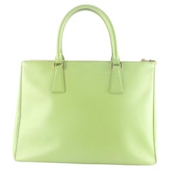 Prada Green Saffiano Luxe Tote 2way with Strap 1PR831K