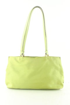 Prada Tessuto Nylon Shopper Tote Umhängetasche 4PR831K in Grün