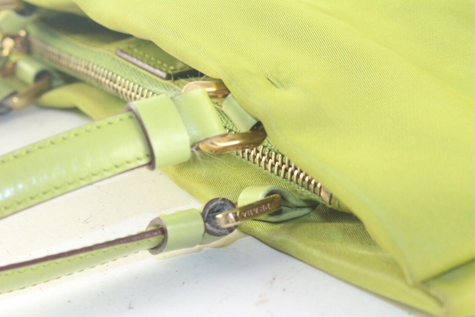 Prada Green Tessuto Nylon Shopper Tote Shoulder Bag 4PR831K 1