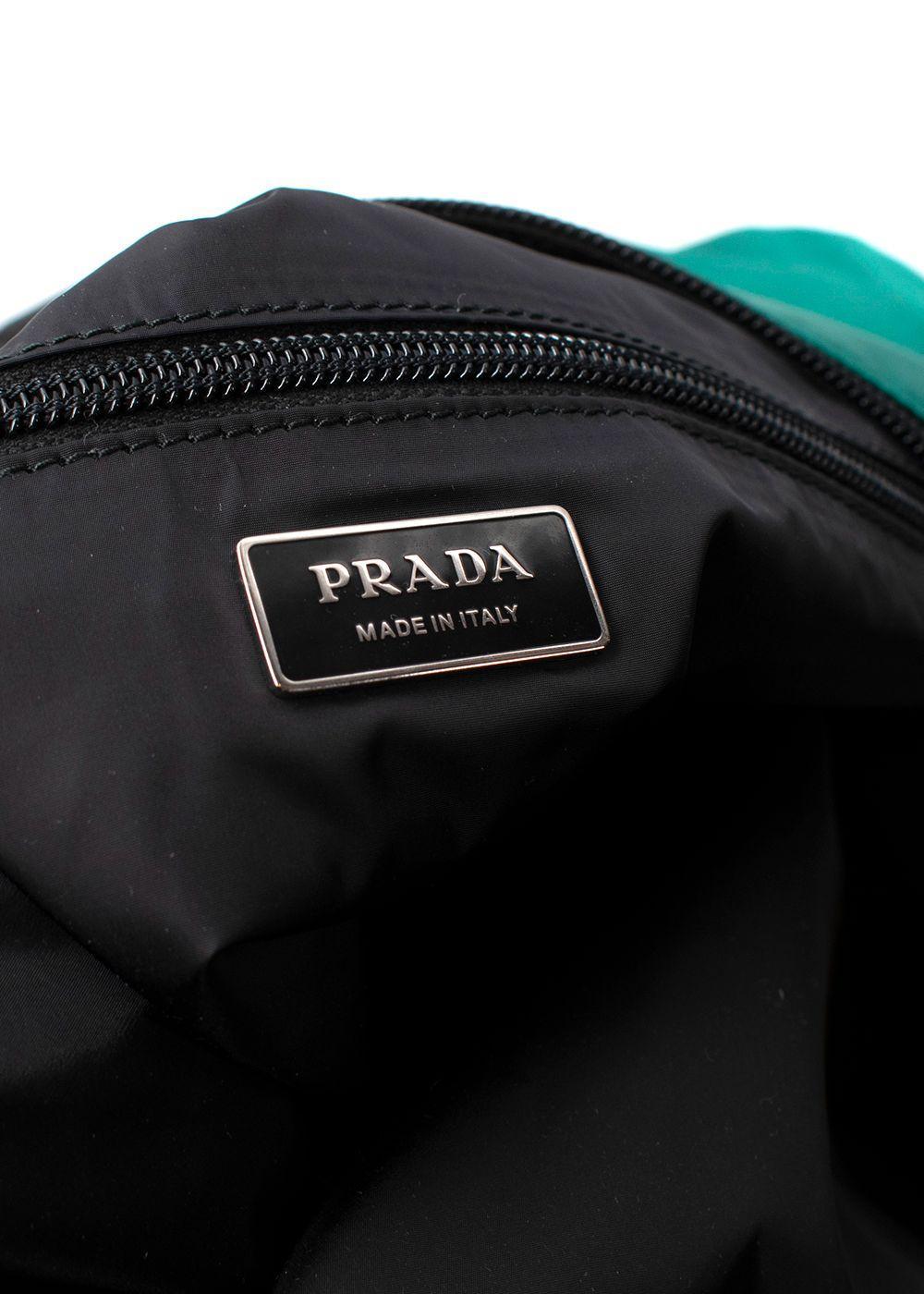 Prada Green Tessuto Nylon Tote Bag In Excellent Condition In London, GB