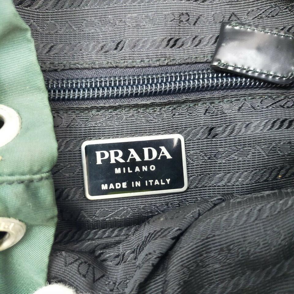 Prada Green Tessuto Nylon Twin Pocket Backpack  863285 2