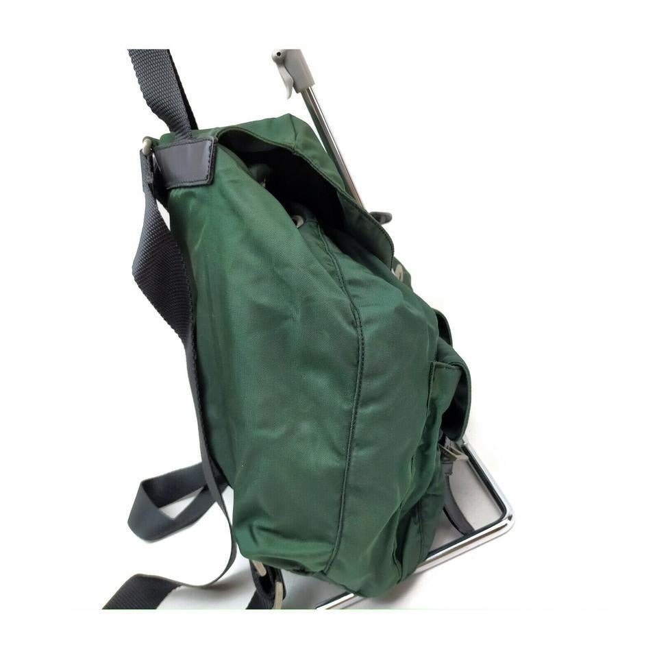 Prada Green Tessuto Nylon Twin Pocket Backpack  863285 3