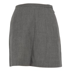 Prada Grey A-line Mini Skirt Size S