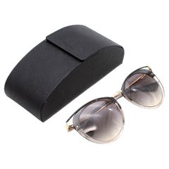 Prada Grey & Black Metal Frame Sunglasses