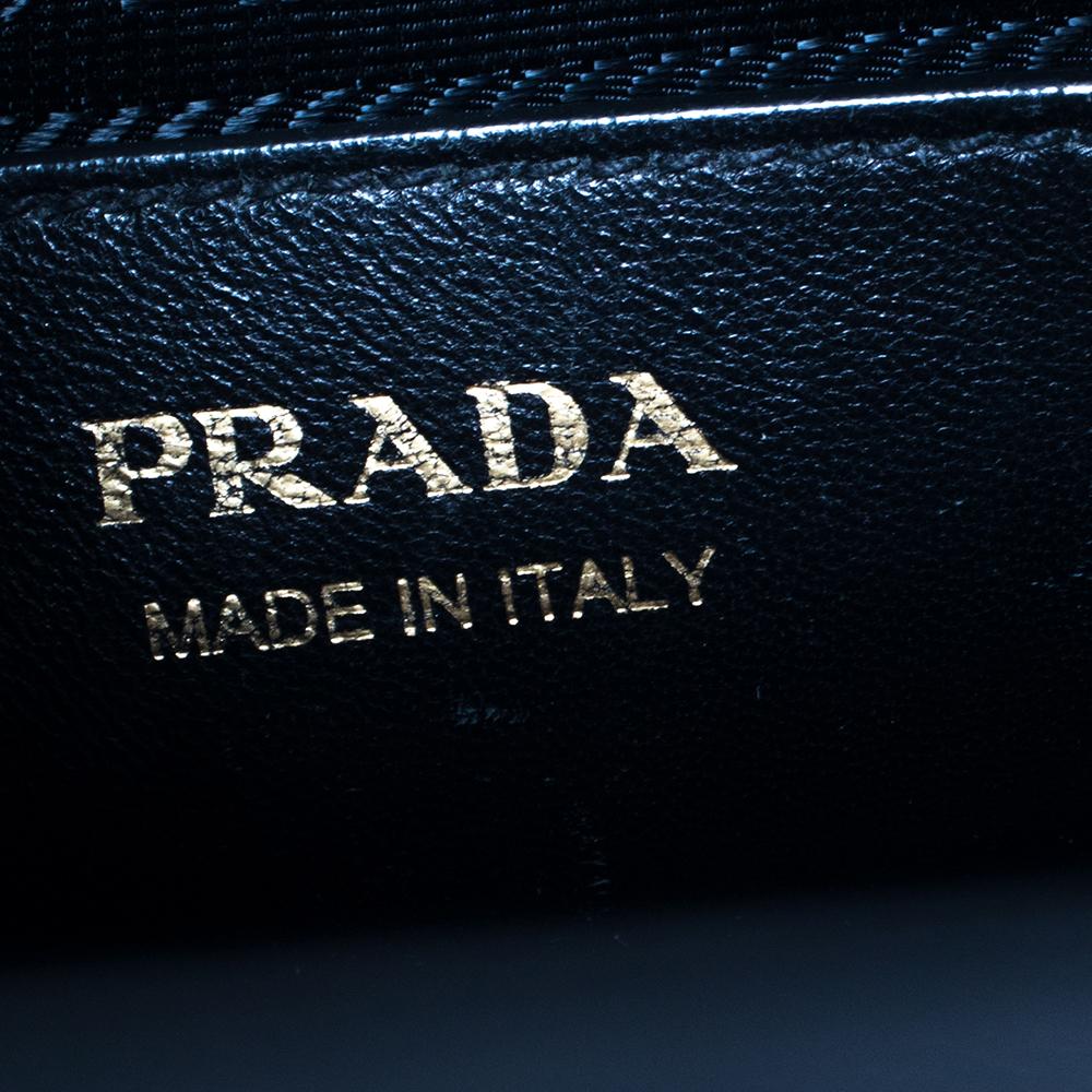 Prada Grey/Black Saffiano Lux and City Leather Small Esplanade Tote 1
