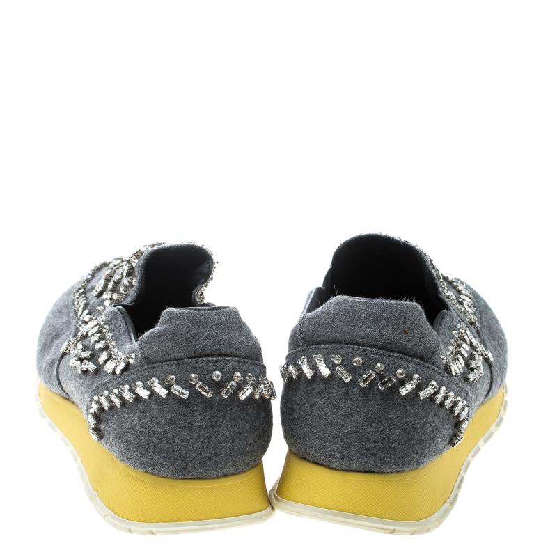 jeweled slip on sneakers