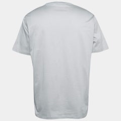 Prada Grey Cotton Chest Pocket Half Sleeve T-Shirt XXXL