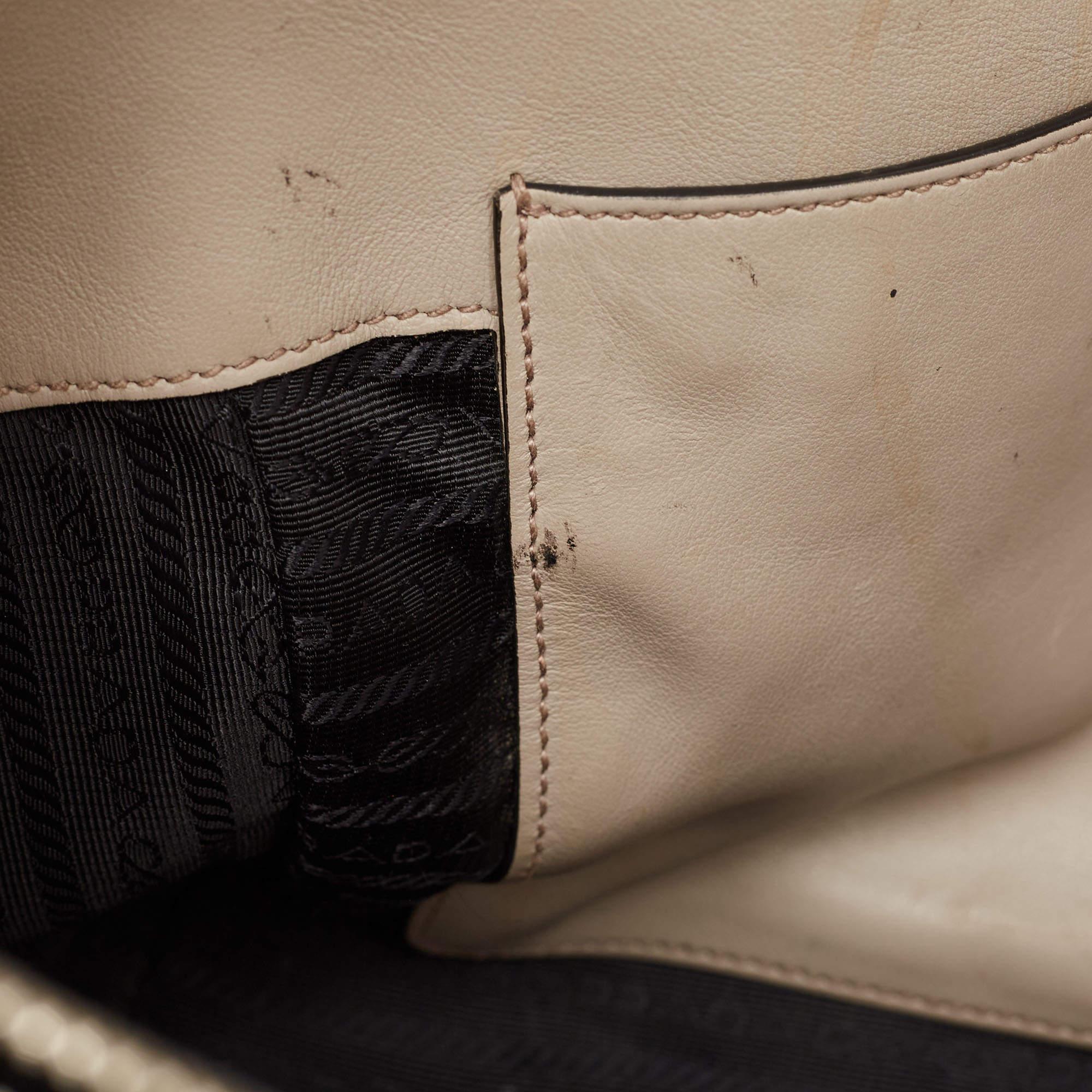 Prada Grey Leather Concept Double Zip Tote 2