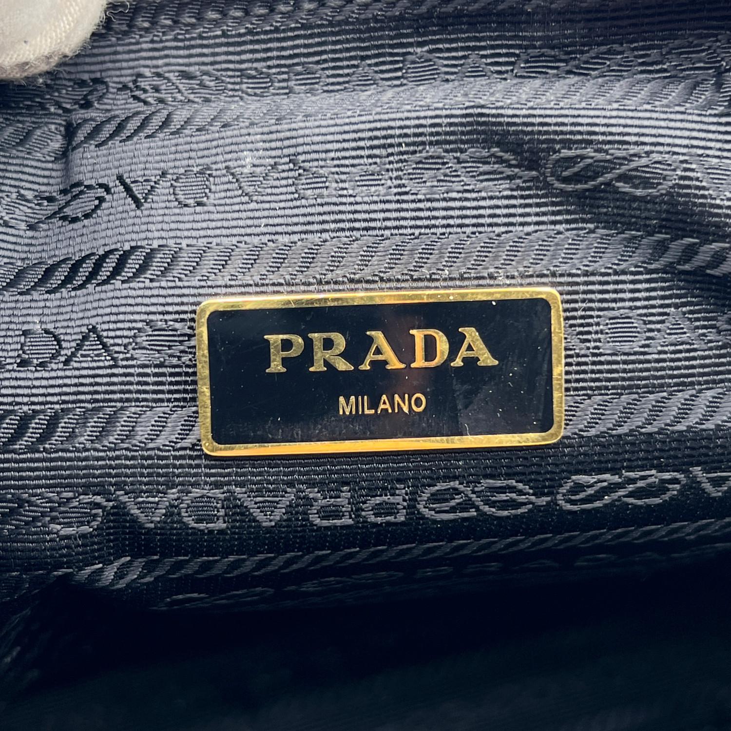 Gray Prada Grey Leather Crossbody Messenger Camera Bag